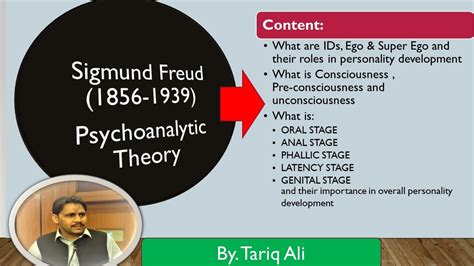 Psychoanalytic Theory Sigmund Freud Theories Of Personality Consciousness And Psychosexual
