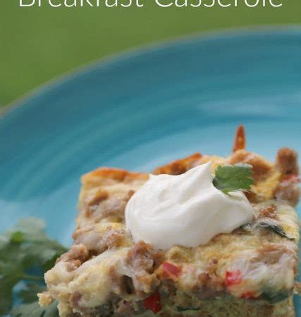 Greek breakfast casserole this is a great dish for a sunday brunch, or you can cut it into six pieces and freeze it to have as a quick and easy breakfast any day of the week. Healthy Breakfast Casserole | Making Life Blissful