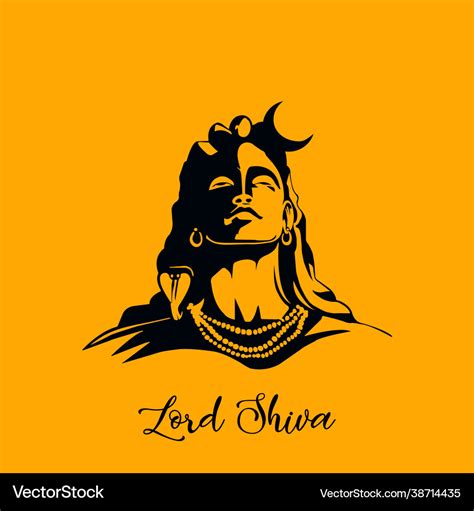 Lord Shiva Art Design Royalty Free Vector Image