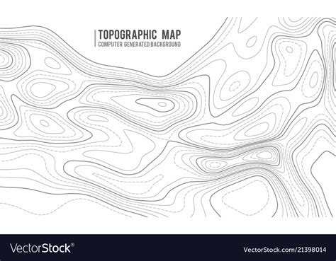 Topographic Map Contour Background Topo Map Vector Image