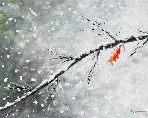 First Snowfall Painting By Kume Bryant Fine Art America
