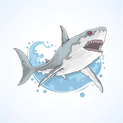 Shark with angry face design 1156765 - Download Free ...