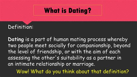 A Dating Relationship Definition Telegraph