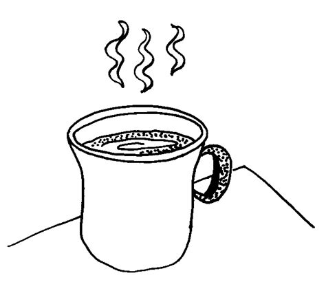 Hot Chocolate Mug Template Printable Sketch Coloring Page