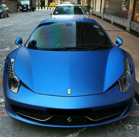 Matte Blue 🚗 Ferrari 458 Ferrari 458 Italia Super Cars