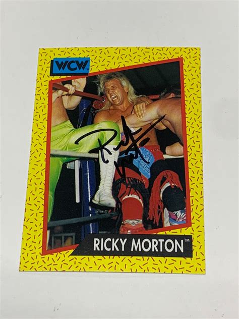 Ricky Morton 1991 Wcw Signed Card 101 The Wrestling Universe