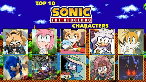 top 10 sonic the hedgehog characters by phoebelangforever15 on deviantart