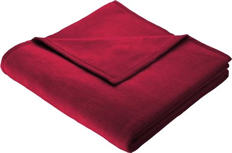 Bocasa Biederlack Orion Cotton Blanket Throw 150 X 200 Cm Red