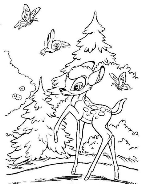 Disney Bambi Coloring Pages Dibujos Para Colorear Paisajes Dibujos
