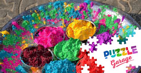 Holi Colorful Paints Jigsaw Puzzle Countries India Puzzle Garage