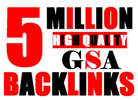 5m Verified Gsa High Quality And Powerful Seo Backlink For Websites