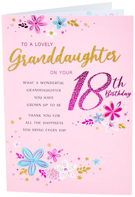Buy Regal Publishing Modern Milestone Age Birthday Card Th Granddaughter X Inches