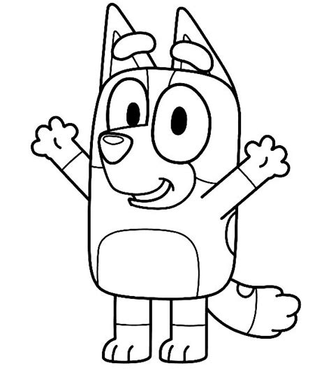 Bluey Colouring Pages Printable