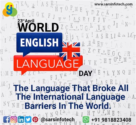 World English Language Day 2020 Language Web Design Company Digital