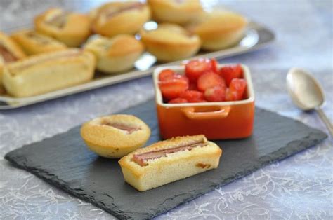 Financiers à la rhubarbe