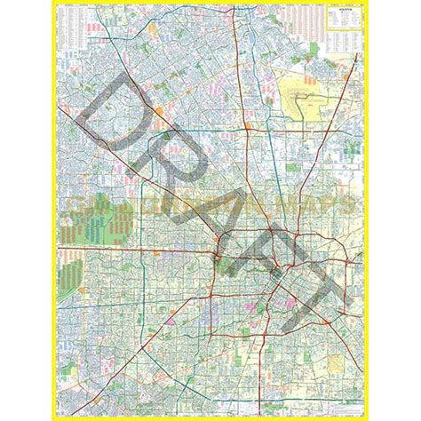 Houston Texas Street Map Gm Johnson Maps