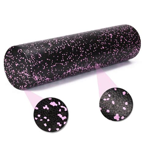 60cm Epp High Density Speckled Black Foam Rollers For Myofascial Releasepilatestrigger Point