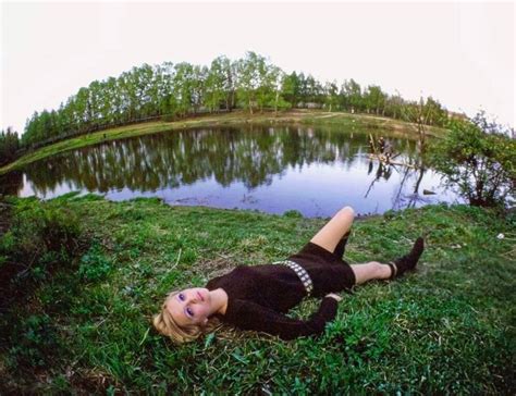 Sixties Russian Model Galya Milovskaya Lying Down Next To
