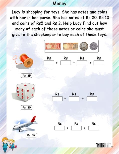 Money Math Worksheets