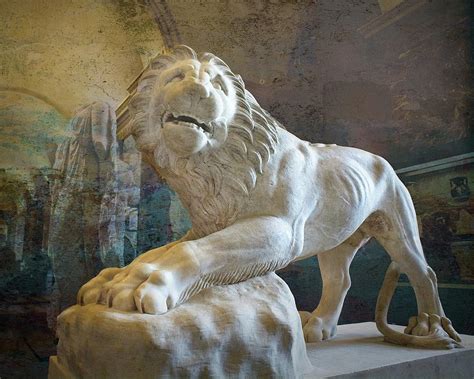 Louvre Funerary Marble Lion Photograph by LuAnn Griffin - Fine Art America