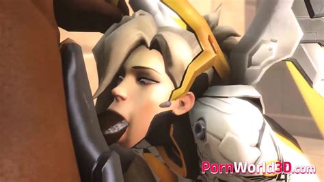Overwatch Shy Mercy With Huge Round Ass Gets A Big Cock
