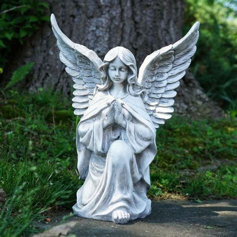 Northlight Kneeling Praying Angel Religious Outdoor Garden Statue