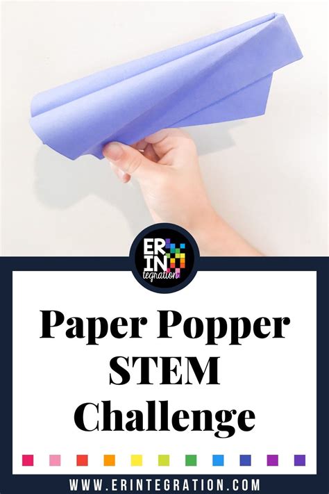 Paper Popper Stem Activity For Elementary And Middle School Learn