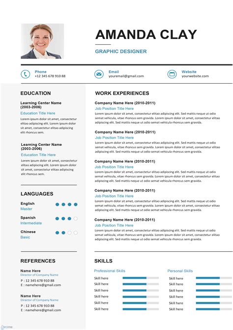 Searching for a job isn't an easy task, but the right resume can help you introduce your professional information with the best results. Clean Resume/CV Template - Editable Downloadable CV Word