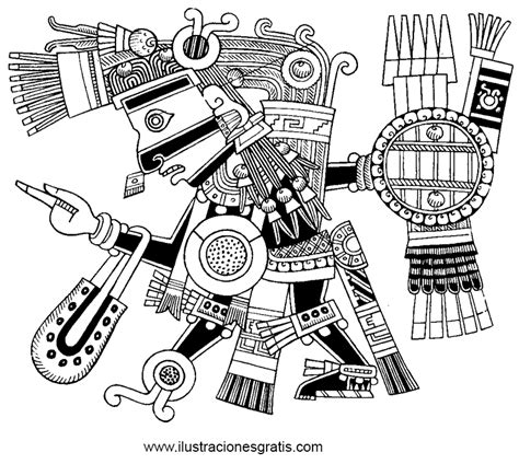 Aztec Gods Coloring Pages