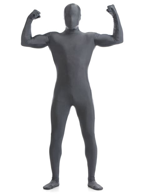 Dark Grey Zentai Suit Adults Morph Suit Full Body Lycra Spandex