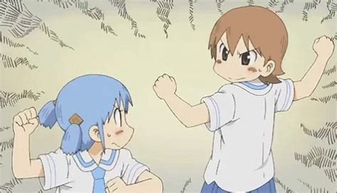 Nichijou Anime GIF Nichijou Anime Handshake Discover Share GIFs