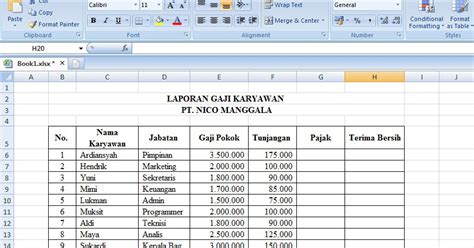 Sebelum menengok contoh laporan keuangan, kamu harus tahu cara membuatnya terlebih dulu. Contoh Laporan Gaji Bulanan - Dunia Sosial