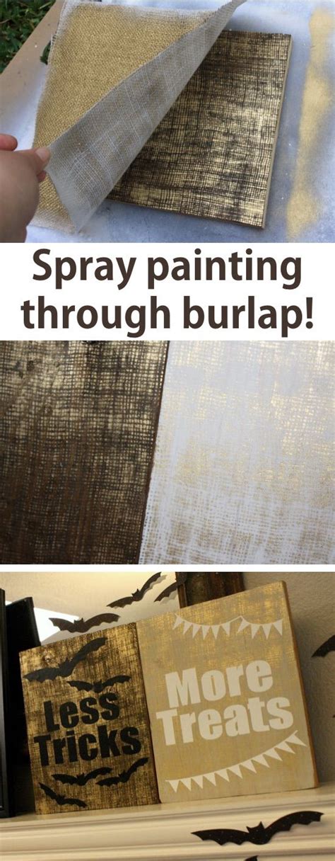 Diy Spray Paint Canvas Wall Art Using Burlap A Huge List Of Diy Spray