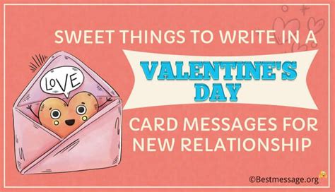 Write In A Valentines Day Card Messages For New Relationship