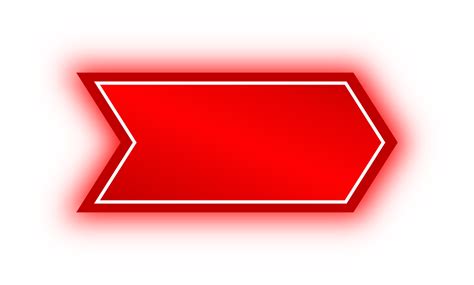 banner de flecha roja de neón flecha de neón 10983546 PNG