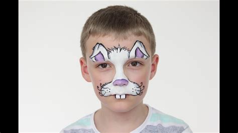 To create the rabbit face paint you will need: Easter Bunny Face Paint Tutorial | Rabbit Face Paint For ...