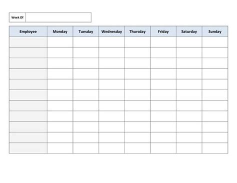 Employee working schedule time sheet word excel templates. Pin on Kingdom Kids Inhome Daycare