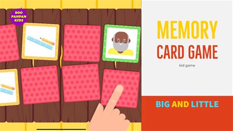 Big And Little Memory Card Game Boopanpankids Youtube