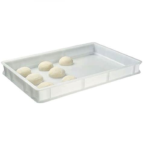 Sono dotate di maniglia laterale per una facile presa e possono essere impilate per un migliore stoccaggio. Cassetta porta impasto per pizzeria e panifici 60x40x7 ...
