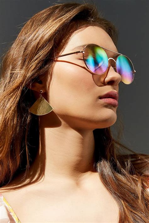 Rounded Aviator Sunglasses Urban Outfitters Round Aviator Sunglasses Sunglasses Sunglasses