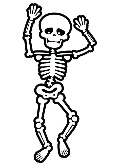 Skeleton Coloring Pages Printable