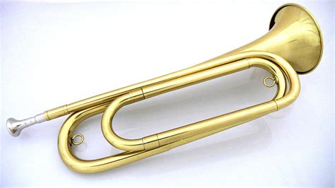 Us Regulation Bugle Brass Lacquer Wmouthpiece And Bag Brass Bugles