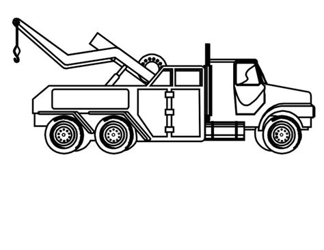 Tow Truck Coloring Pages – Kidsworksheetfun