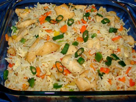 When ready to cook, pour the vegetable oil in a skillet until it is about 3/4 inch deep. Chinese Chicken Fried Rice Recipe | Food online