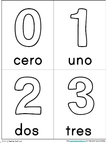 To practice numbers only, choose a coloring page that matches up with your vocabulary unit. Spanish colors and numbers printables http://atoztea.ch ...