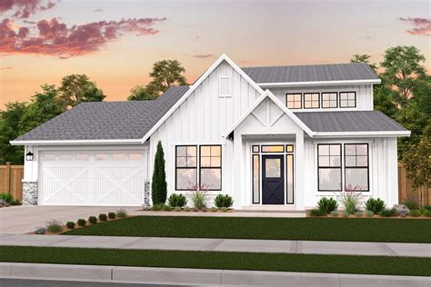 Exclusive New American House Plan With Alternate Exterior 85252ms