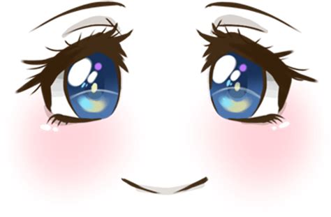 Kawaii Anime Eyes Png Cute Eyes Transparent Background Png Image