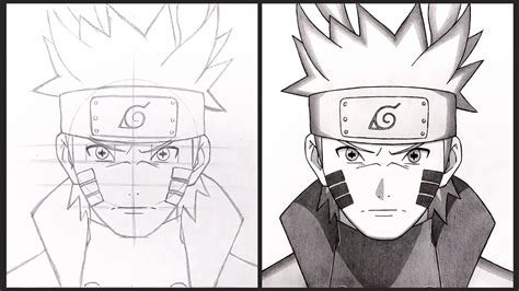 Cara Menggambar Naruto Sage Of Six Paths Anime Drawing Step By Step