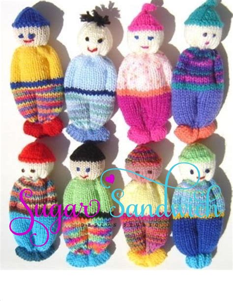 Comfort Doll Knitting Pattern Easy To Make 5 Inch Knitted Pocket Doll