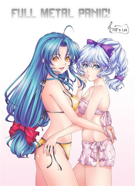 Chidori Kaname And Teletha Testarossa Full Metal Panic Drawn By